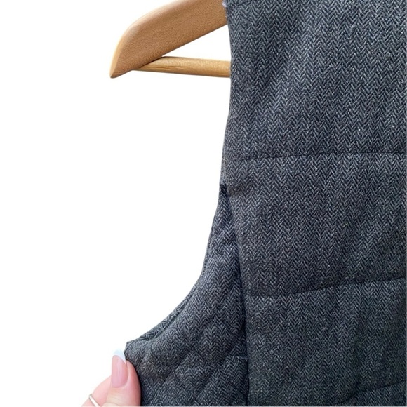 Lemon Tart Herringbone Quilted Vest I Size: S - Picture 8 of 8